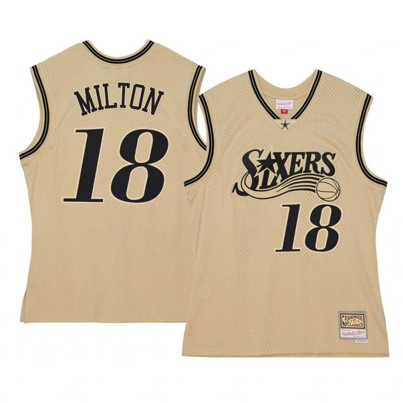 shake milton swingman jersey hardwood classics khaki yythk