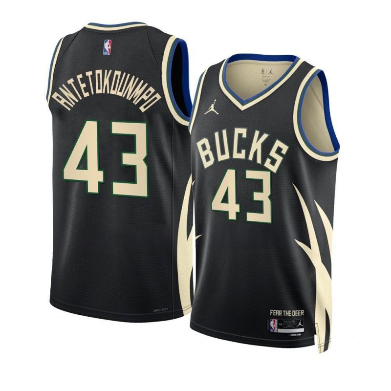 thanasis antetokounmpo black statement edition jersey