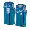 theo maledon hornetsjersey city edition blue75th diamond y