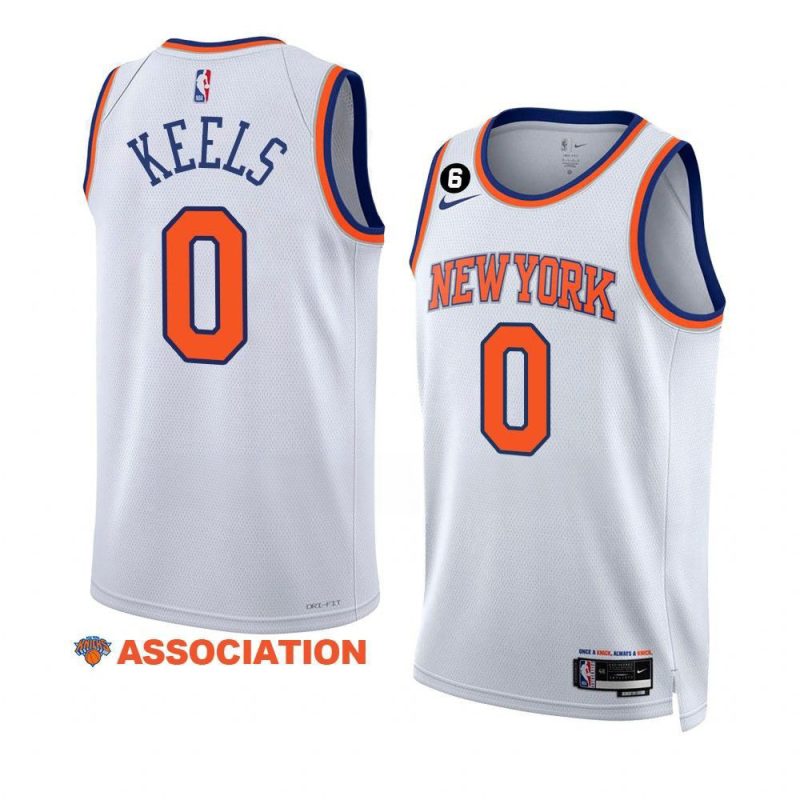 trevor keels knicksjersey 2022 23association edition white