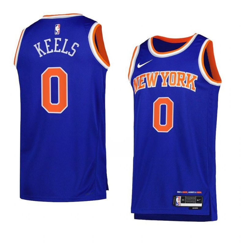 trevor keels knicksjersey 2022 23icon edition blueswingman