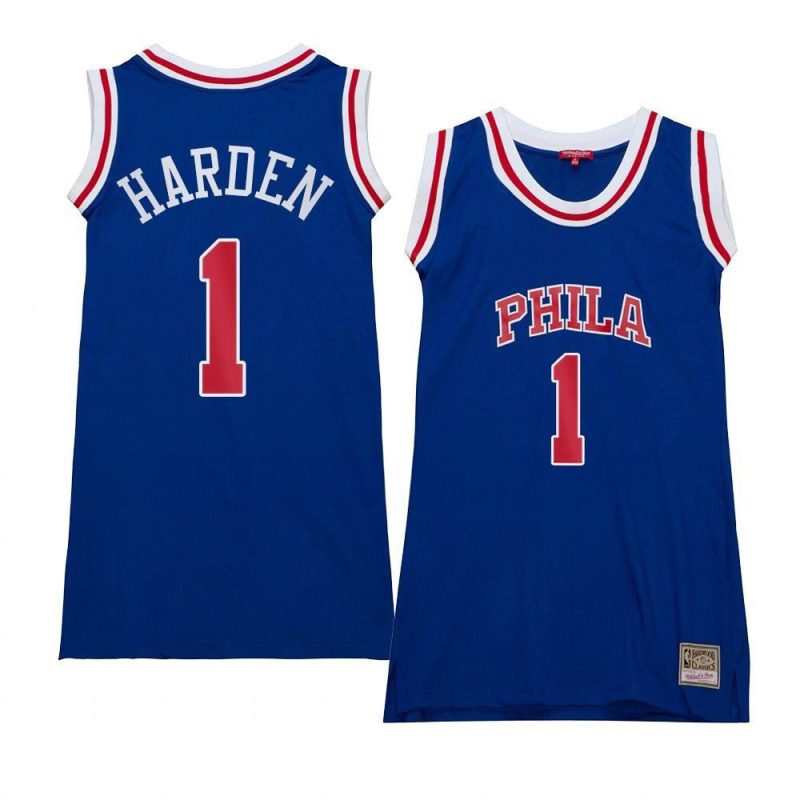 women james harden blue hardwood classics 76ersjersey