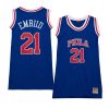 women joel embiid blue hardwood classics 76ersjersey