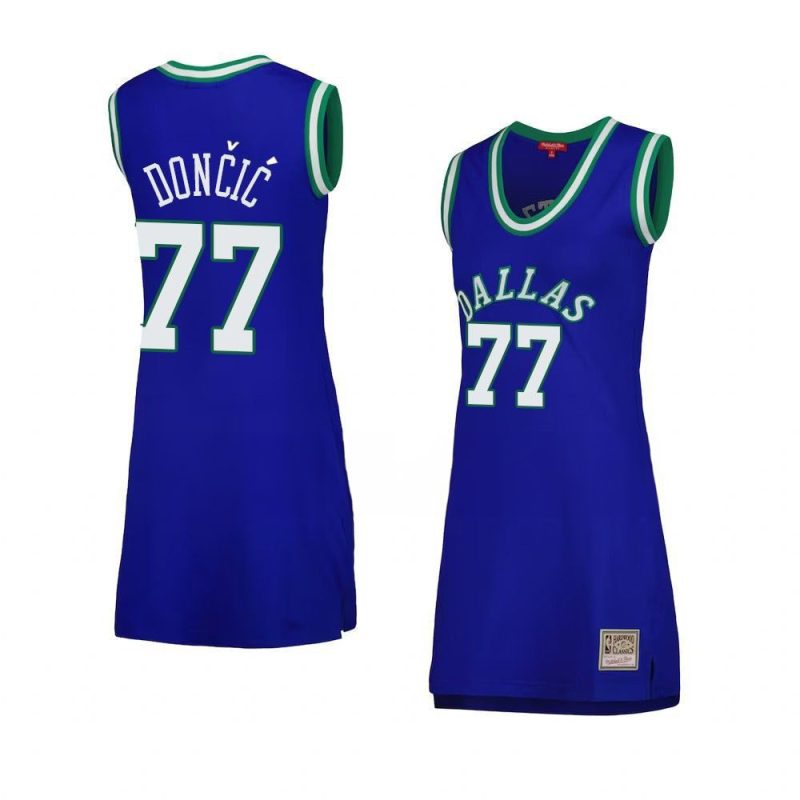 women luka doncic blue hardwood classics 1998 jerse