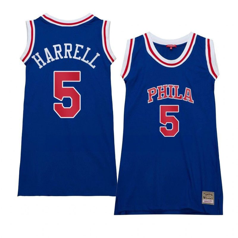 women montrezl harrell blue hardwood classics 76ersjersey