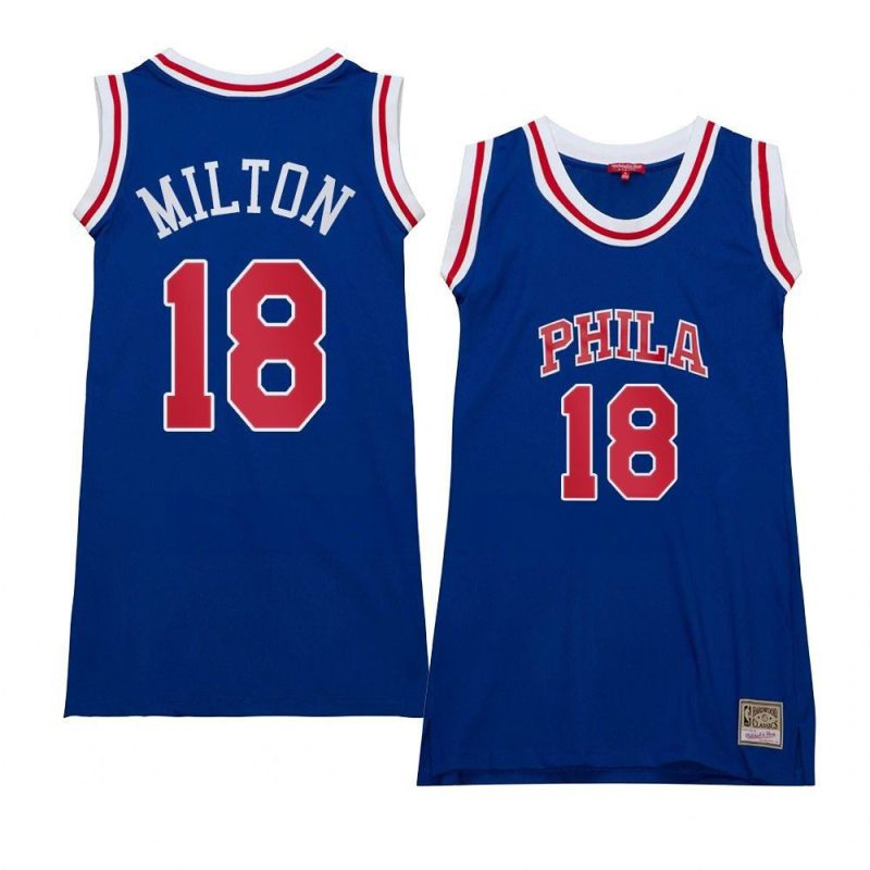 women shake milton blue hardwood classics 76ersjersey