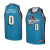 youth jalen duren pistons teal classic edition jers