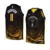 youth klay thompson warriors black city edition jer