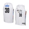 youth seth curry nets white city edition jersey