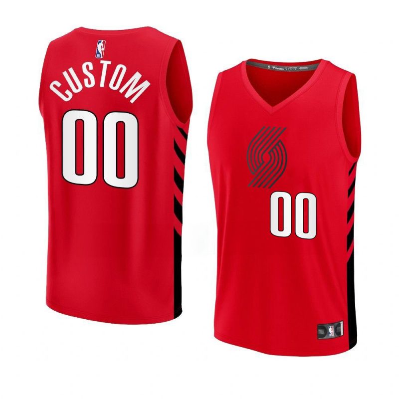 2022 23blazers custom red fast break player stateme