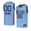 2022 23grizzlies custom blue fast break replica sta