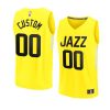 2022 23jazz custom yellow fastbreak icon edition je