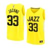 2022 23jazz johnny juzang yellow fastbreak icon edi