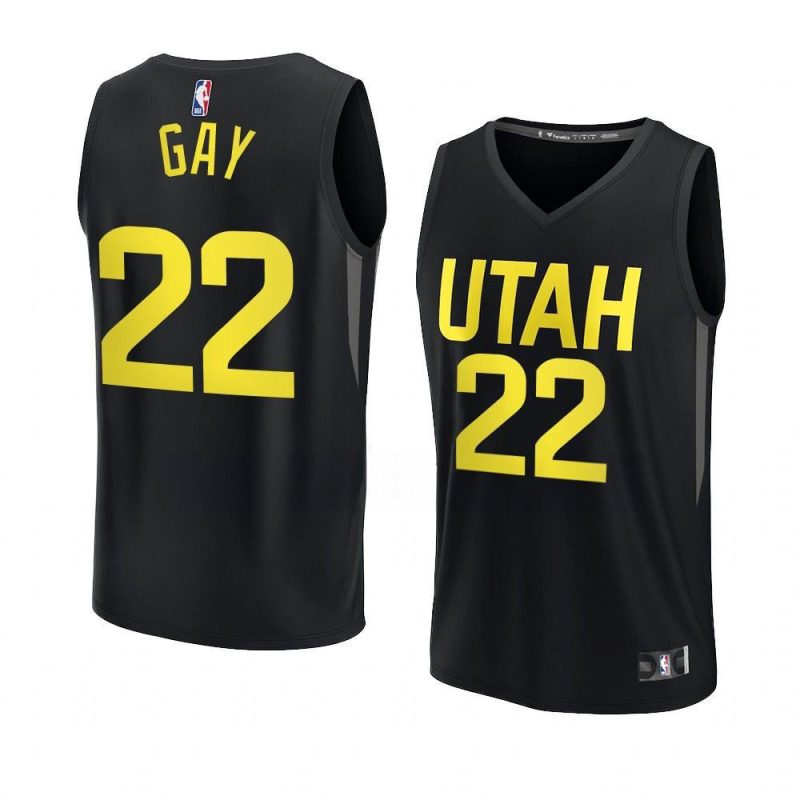 2022 23jazz rudy gay black fast break player yythkg