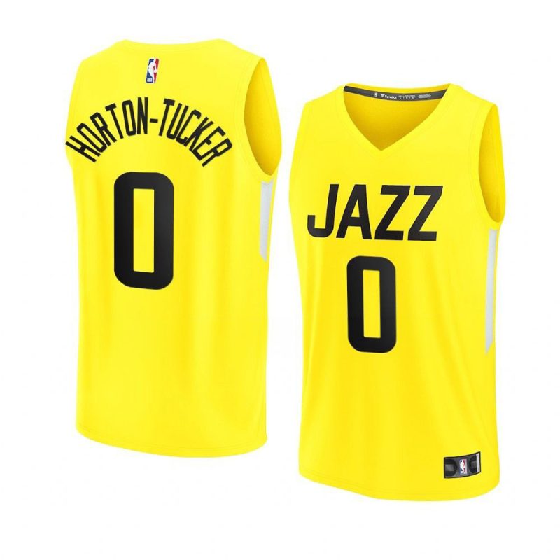 2022 23jazz talen horton tucker yellow fastbreak ic