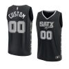 2022 23spurs custom black fast break replica statem