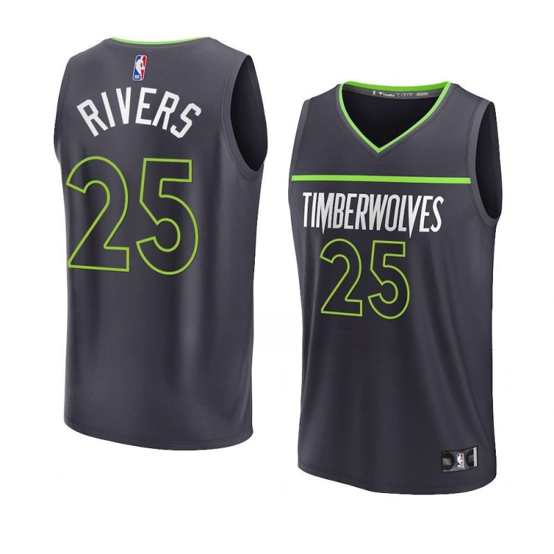 2022 23timberwolves austin rivers anthracite fast break yy