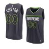 2022 23timberwolves custom anthracite fast break player yy