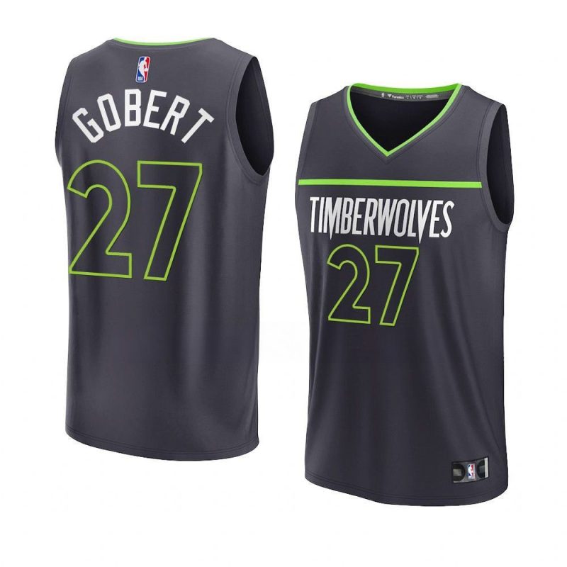 2022 23timberwolves rudy gobert anthracite fast break yyth