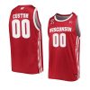 Custom Wisconsin Badgers Away Basketball Jersey 2022 23 Men Replica Red