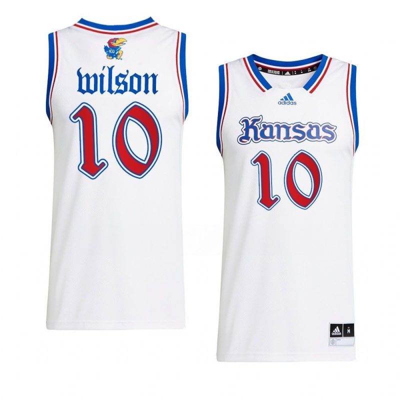 Jalen Wilson Swingman Basketball Kansas Jayhawks Jersey White