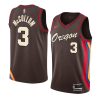 Men Portland Trail Blazers 3 C.J. McCollum 2020 Christmas Night Black Jersey