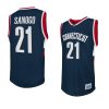 adama sanogo jersey retro basketball navy 2022 23