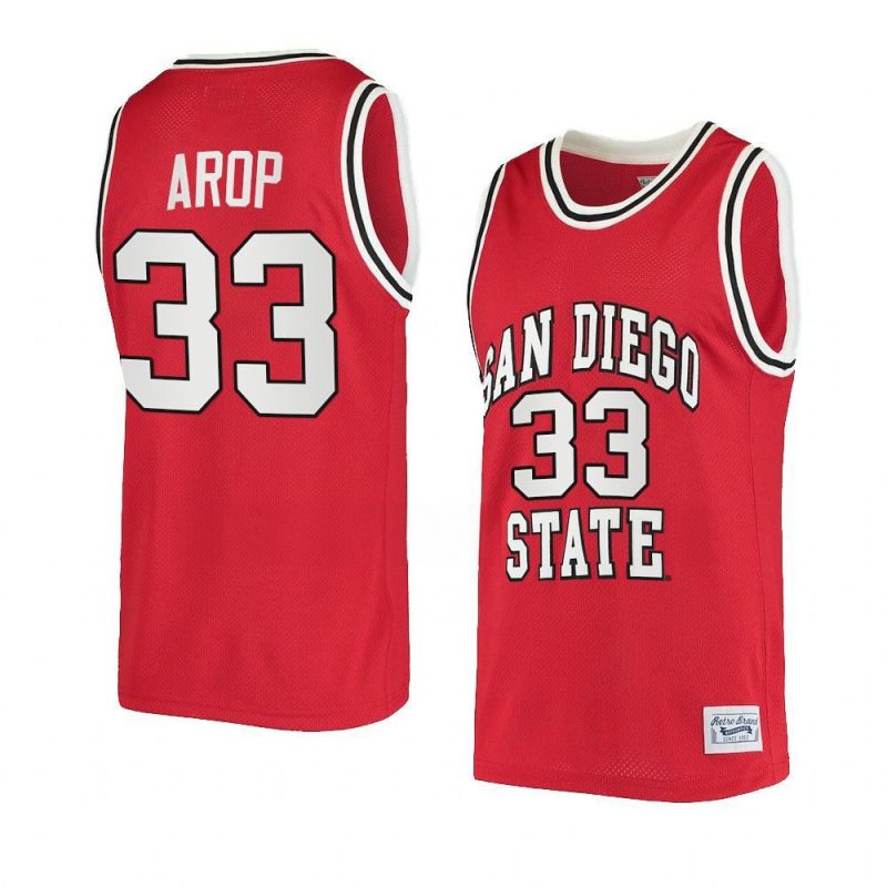 aguek arop jersey retro basketball red 2022 23