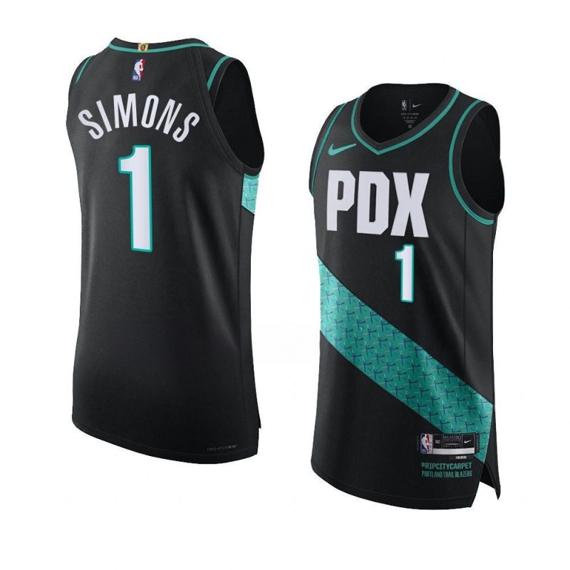 anfernee simons 2022 23blazers jersey city editionauthenti