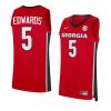 anthony edwards red jersey alumni basketball replica