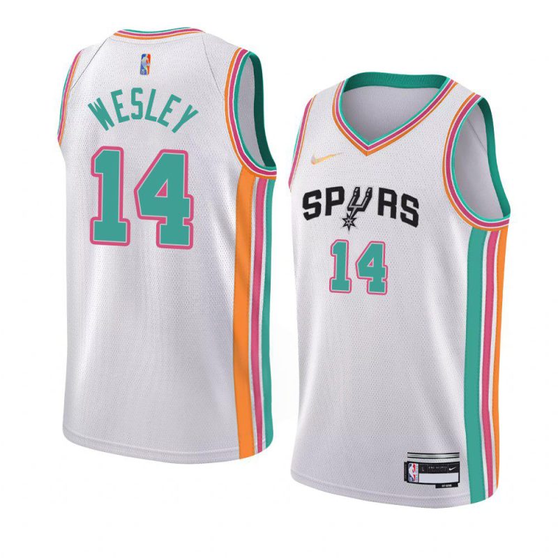 blake wesley spurs city edition white 2022 nba yyth