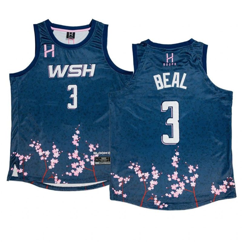 bradley beal wizards bloom city fashion fitjersey n