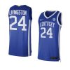 chris livingston royal jersey throwback basketball go yyth