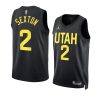 collin sexton jazzjersey 2022 23statement edition blackswi