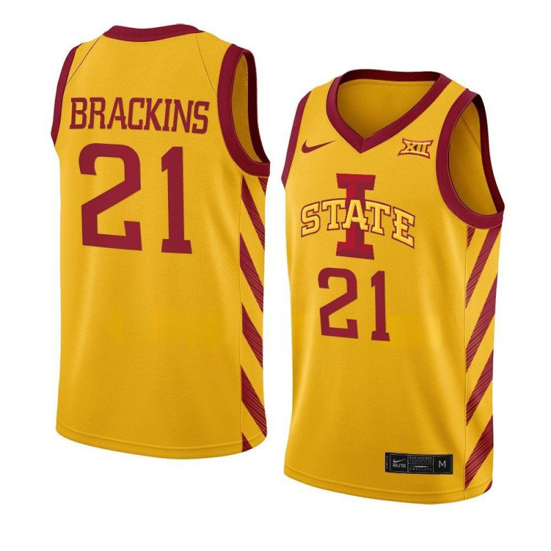 craig brackins jersey college basketball gold