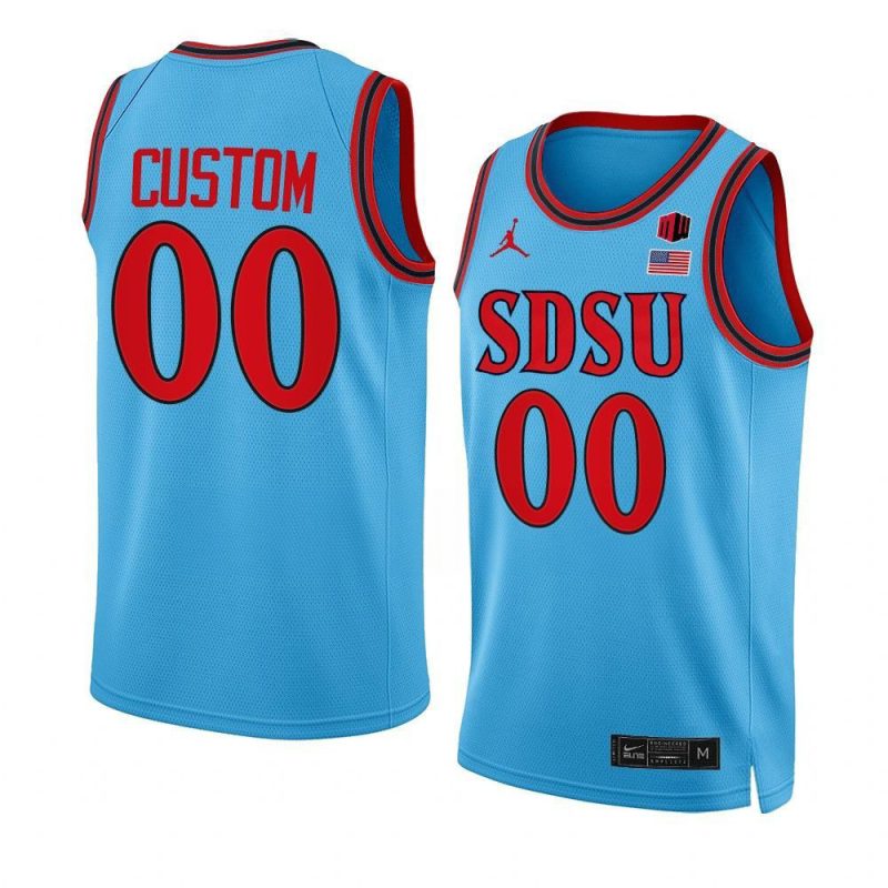 custom blue jersey alternate basketball 2022 23