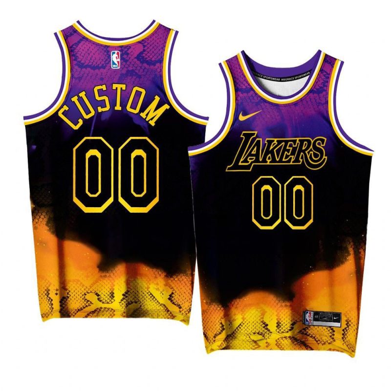 custom lakers mamba special editionjersey black