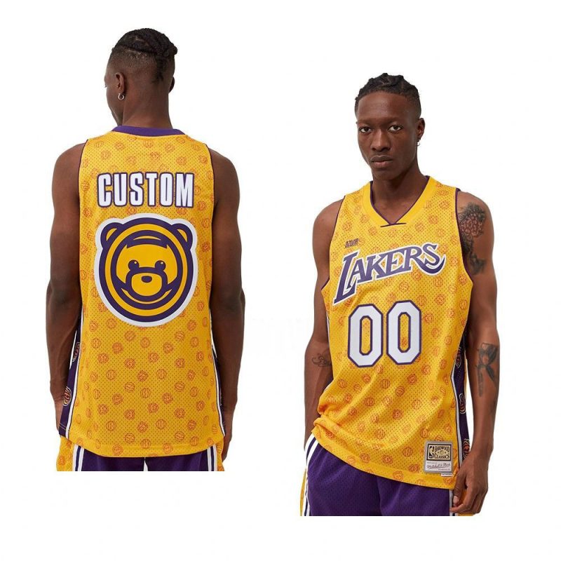 custom lakers ozuna x mn swingmanjersey yellow