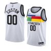 custom timberwolvesjersey 2022 23city edition whiteswingman