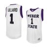 damian lillard white jersey classic basketball alumni