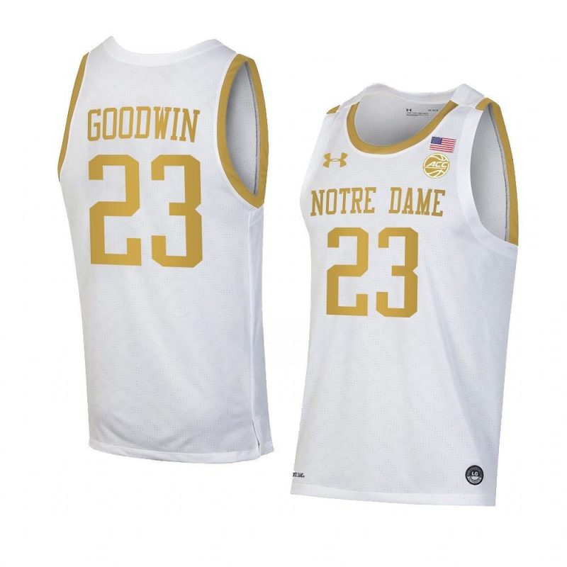 dane goodwin jersey college basketball white 2022 2