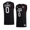 dexter dennis jersey college basketball black 2022