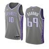 domantas sabonis city edition jersey no.69 gray