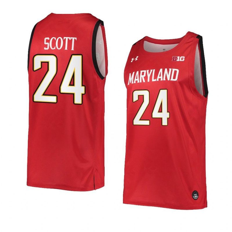 donta scott red jersey away basketball replica 2022