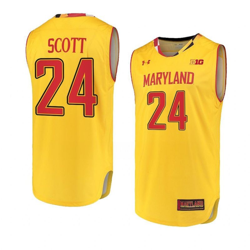 donta scott replica jersey alternate basketball gold yythk