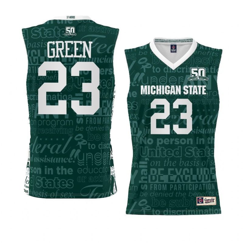 draymond green jersey 2022 title ix green