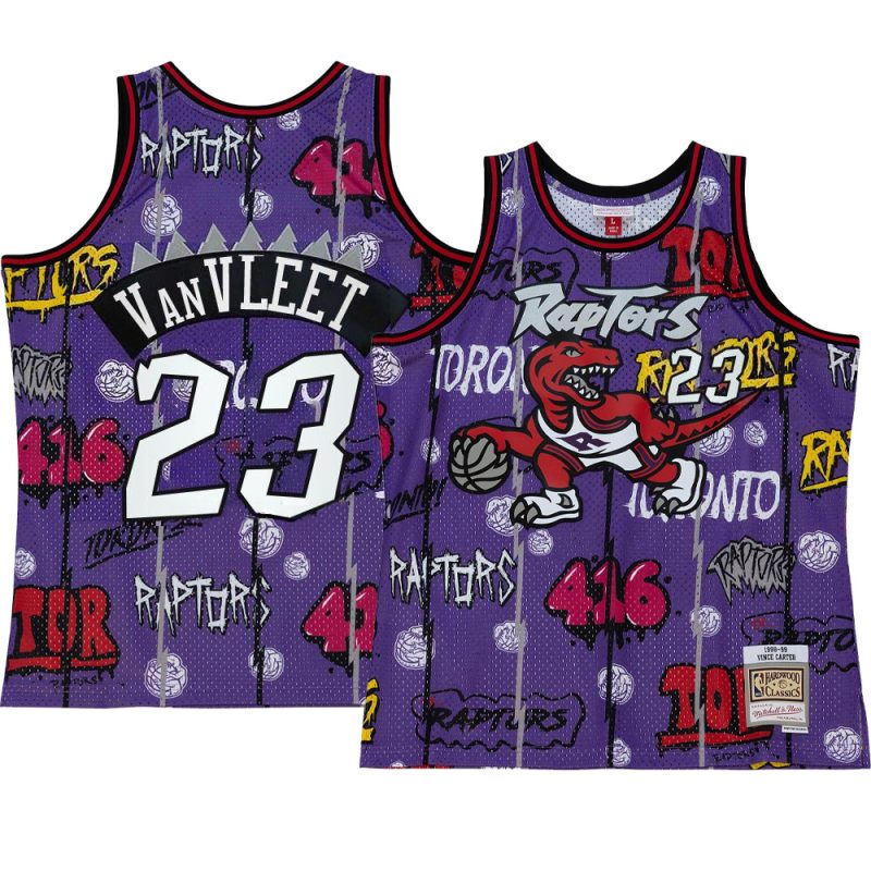 fred vanvleet jersey slap sticker purple retro swin