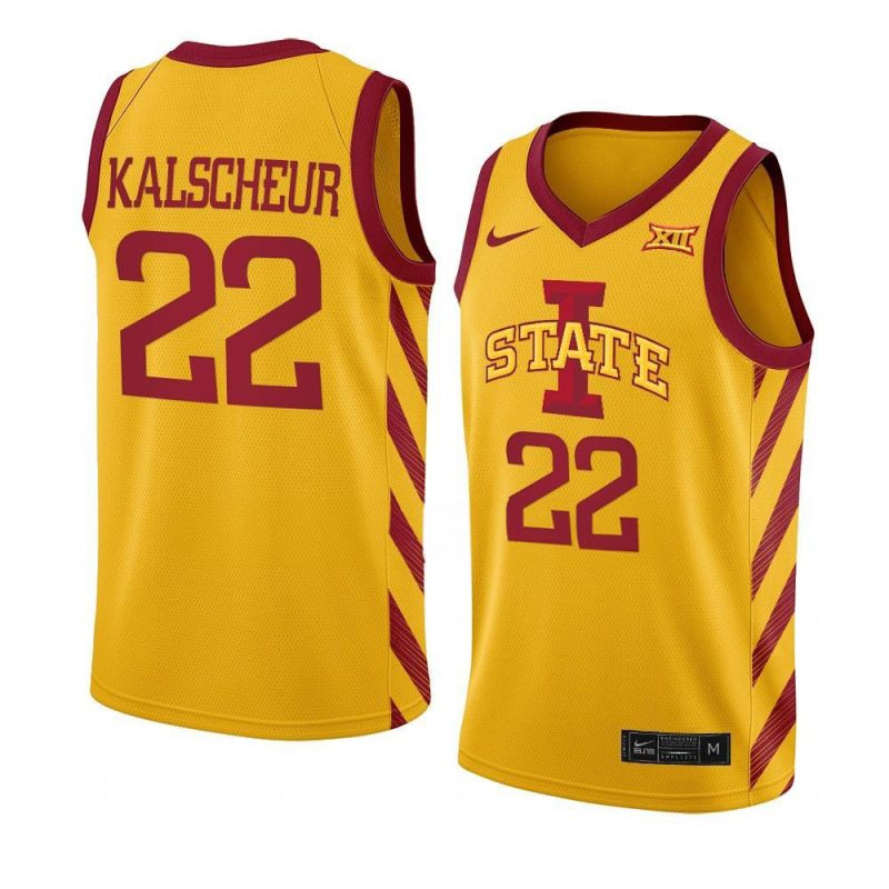 gabe kalscheur jersey college basketball gold 2022