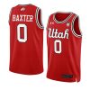 gavin baxter college basketball jersey throwback red yythk