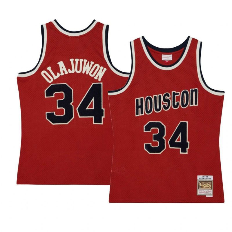 hakeem olajuwon hardwood classics 1993 94 jersey of